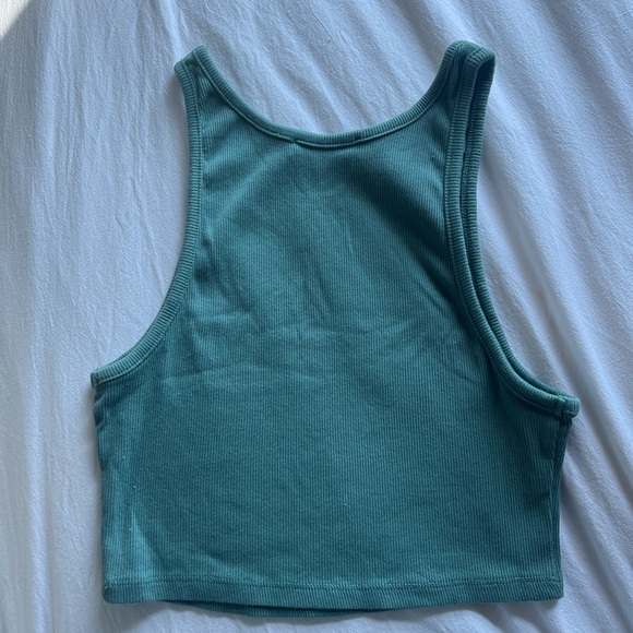 Zara Green Cropped Tank - Picture 4 of 7